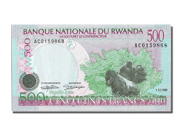 Billet, Rwanda, 500 Francs, 1998, 1998-12-01, NEUF - Ruanda
