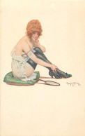 Themes Div-ref VV328- Femmes - Femme - Illustrateurs - Illustrateur Maurice Miliere -dessous Feminins -theatreuses - Milliere