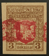 LITHUANIA LIETUVA Mi Nr 48 Bandomasis Dvigubas Centras - Lituanie