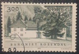 Norway 3Kr Stamp Manor Houses - Gebraucht