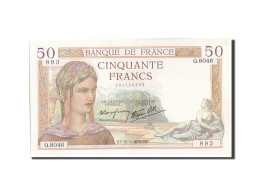 Billet, France, 50 Francs, 50 F 1934-1940 ''Cérès'', 1838, 1938-03-31, SPL - 50 F 1934-1940 ''Cérès''