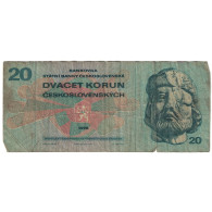 Billet, Tchécoslovaquie, 20 Korun, 1970, 1970, KM:92, B - Tchécoslovaquie