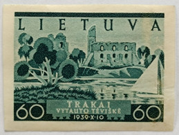 LITHUANIA LIETUVA Tentative Mi 445 60 Ct Graublau (color!) 1940 - Lituanie