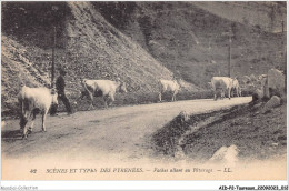 AIDP2-TAUREAUX-0080 - Scènes Et Types Des Pyrénées - Vaches Allant Au Pâturage  - Tauri