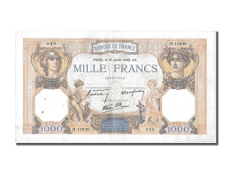 Billet, France, 500 Francs, 1 000 F 1927-1940 ''Cérès Et Mercure'', 1940 - 1 000 F 1927-1940 ''Cérès E Mercure''