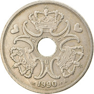 Monnaie, Danemark, Margrethe II, 5 Kroner, 1990, Copenhagen, TB+, Copper-nickel - Danemark