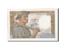 Billet, France, 10 Francs, 10 F 1941-1949 ''Mineur'', 1944, 1944-01-13, SPL - 10 F 1941-1949 ''Mineur''