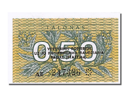 Billet, Lithuania, 0.50 Talonas, 1991, NEUF - Litouwen