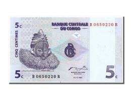 Billet, Congo Democratic Republic, 5 Centimes, 1997, 1997-11-01, NEUF - Repubblica Democratica Del Congo & Zaire