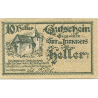 Billet, Autriche, Ort, 10 Heller, Eglise, 1920, 1920-12-31, SPL, Mehl:FS 711b - Oesterreich