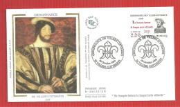 FDC FRANCOIS IER ORDONNANCE DE VILLERS COTTERETS 1539  28 10 1989 - Other & Unclassified