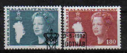 Greenland 1982 Queen Margrethe Y.T. 122/123 (0) - Used Stamps