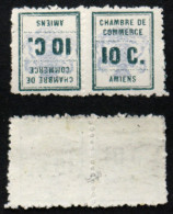 GREVE 1909 AMIENS CHAMBRE DE COMMERCE Neuf N** TB  Tête-bêche Cote 140€ - Stamps