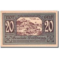 Billet, Autriche, Wolfsegg, 20 Heller, Village 1921-01-15, SPL Mehl:FS 1250II - Austria