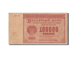 Billet, Russie, 100,000 Rubles, 1921, TTB - Rusia