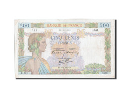 Billet, France, 500 Francs, 500 F 1940-1944 ''La Paix'', 1940, 1940-05-16, TTB - 500 F 1940-1944 ''La Paix''