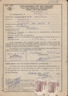 Belgio (1965) - Attest Voor Het Bekomen Van Een Sociaal Abonnement Voor 1 Of 3 Maanden - Autres & Non Classés