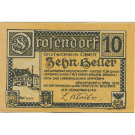 Billet, Autriche, Drosendorf, 10 Heller, Mairie, 1920, SPL, Mehl:FS 134a - Austria