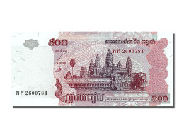 Billet, Cambodge, 500 Riels, 2002, NEUF - Cambogia