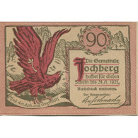 Billet, Autriche, Jochberg, 90 Heller, Aigle 1921-01-31, SPL, Mehl:FS 419a - Austria