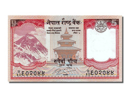 Billet, Népal, 5 Rupees, 2002, NEUF - Nepal