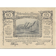 Billet, Autriche, Dürnstein, 10 Heller, Montagne 1920-10-31, SPL Mehl:FS 138 - Austria