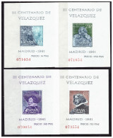 ESPAÑA. 1961. HOJAS VELAZQUEZ. MNH**. MUY BIEN CONSERVADOS - Neufs