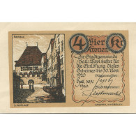 Billet, Autriche, Hall, 4 Kronen, Rue, 1920, 1920-11-30, SPL, Mehl:FS 342IIc - Austria
