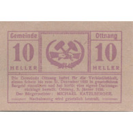 Billet, Autriche, Ottnang, 10 Heller, Texte, 1920, 1920-12-31, SPL, Mehl:FS 718a - Austria