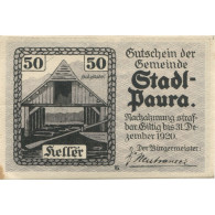 Billet, Autriche, Paura, 50 Heller, Lac, 1920, 1920-12-31, SPL, Mehl:FS 1008IIa - Austria
