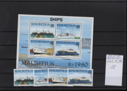 Mauritius Michel Cat.No. Mnh/**  822/825 + Sheet 18 - Maurice (1968-...)