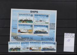 Mauritius Michel Cat.No. Mnh/**  822/825 + Sheet 18 - Mauritius (1968-...)