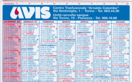 Calendarietto - AVIS - Torino - Anno 1997 - Petit Format : 1991-00
