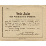 Billet, Autriche, Pernau, 50 Heller, Eglise 1920-10-31, SUP Mehl:FS 734Ia - Austria