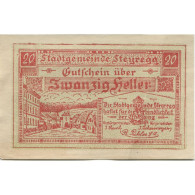 Billet, Autriche, Steyregg, 20 Heller, Village 1920-12-31, SPL Mehl:FS 1036Ia - Austria