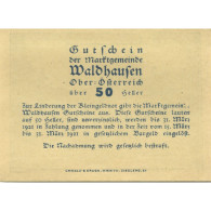 Billet, Autriche, Waldhausen, 50 Heller, Monastère 1921-03-31, SPL Mehl:FS 1131 - Austria