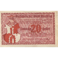 Billet, Autriche, Eferding, 20 Heller, Village, 1920, SPL, Mehl:FS 152I - Oesterreich