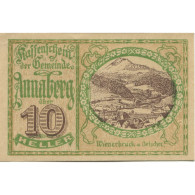 Billet, Autriche, Annaberg, 10 Heller, Paysage 1920-09-15, SPL, Mehl:FS 44a - Austria