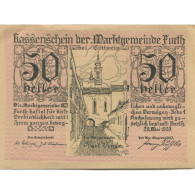 Billet, Autriche, Furth, 50 Heller, Rue, 1920, 1920-09-30, SPL, Mehl:FS 214c - Austria