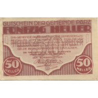 Billet, Autriche, 50 Heller, Château, 1920, SPL, Mehl:FS 721a - Oesterreich