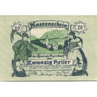 Billet, Autriche, Payerbach, 20 Heller, Eglise 1920-12-31, SPL, Mehl:FS 725 - Oesterreich