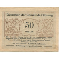 Billet, Autriche, Ottnang, 50 Heller, Mine, 1920, 1920-12-31, SUP, Mehl:FS 718a - Austria