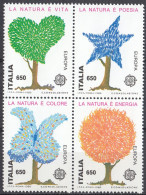 ITALIA - 1986 - Serie Completa Nuova MNH Yvert 1700/1703, In Quartina  Se-tenant, Come Da Immagine. - 1981-90: Neufs