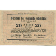 Billet, Autriche, Schönbichl, 20 Heller, Champs, 1920 SPL, Mehl:FS 969IIa - Oesterreich