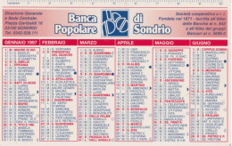 Calendarietto - Banca Popolare Di Sondrio - Anno 1997 - Petit Format : 1991-00