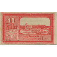 Billet, Autriche, Sandl, 10 Heller, Paysage 1920-09-30, SPL, Mehl:FS 874Ia - Austria