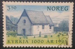 Norway 3.5Kr Stamp Church - Gebraucht