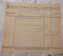 Rechnung - Krauthaus & Co Leipzig - 1930 - 1900 – 1949