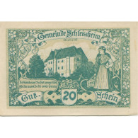 Billet, Autriche, Schleissheim, 20 Heller, Château 1920-06-30, SPL Mehl:FS 961 - Oesterreich