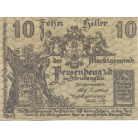 Billet, Autriche, Persenbeug, 10 Heller, Village 1920-12-31, SPL Mehl:FS 735IIa - Austria